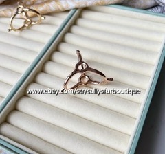 Sally’s Quality 100% Copper Scarf Ring Triangle Buckles Brooch For Silk Scarves
