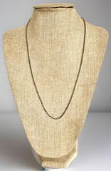 Vintage 11.48 gram Sterling Silver 925 2.5mm Rope Necklace JN, Italy 23′ Long