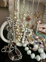 Vintage Costume Jewelry 60 Pieces Many Signed All Wearable Boho