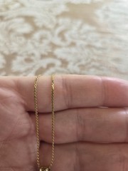 1/20 GF 14K FED Gold Fill Serpentine S Link Chain Necklace 18.25″ Mosaic Pendant