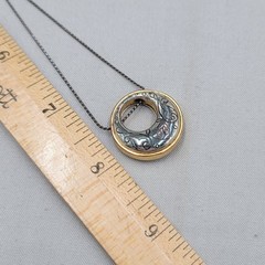 Vintage Brighton Aries Pendant Necklace Silver Plated 16″ – 18″