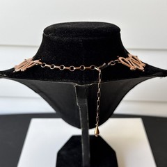 Beautiful Renoir Copper Demi Parure Necklace + Clip Earrings Set