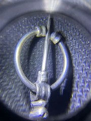 Moroccan Berber Fibula Tiznit Pendant Brooch Silver/ Green Gem *Read* 🌙