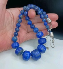 Jay King Mine Finds Necklace Sterling 925 Lapis Lazuli Stone Chunky DTR Vintage