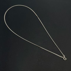 Vintage 925 Sterling Silver Necklace Unisex Jewelry Curb Chain 57 cm