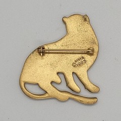 Leopard Brooch Gold Tone Metropolitan Museum of Art Replica Animal Pin Jewelry
