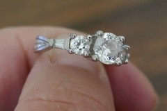 Vintage Sterling Silver & Cubic Zirconia Ring – Size 6.75 / 4.2 Grams