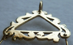 Vintage 14K Gold Charm Holder 3 Grams