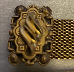Victorian Revival Mesh Slide Tassel Fringe Bracelet Adjustable Clasp Fits All