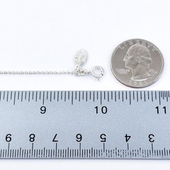 Estate Cookie Lee Sterling Silver 925 Anklet 9-10″