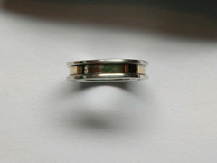 Leonore Doskow 925 Sterling and 14kt Gold 8″ Bracelet and Ring Set Size 8