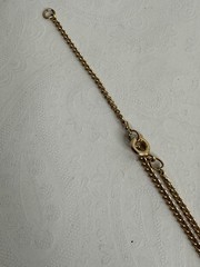 Vtg Sarah Coventry Red Rhinestone 3D Rose Gold Flower Necklace Ring Sz 6 adj.