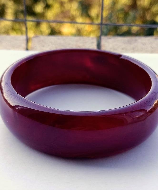 Vintage French Bakelite Bracelet, 41g