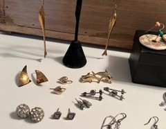 Vintage Pierced Earrings Beautiful Collection 19 Pair 1980-2001 Good Quality