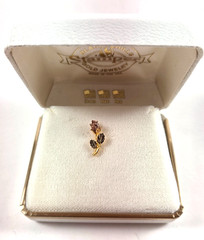 Stamper Vintage 10K Black Hills Gold Rose Tie Tack/Pin – NIB (CP110)