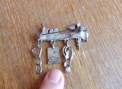 Danecraft Silver Tone/Pewter Primavera by JCPenny Medical Charm Brooch Pin