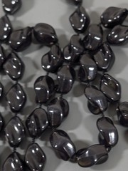 VTG Sarah Coventry Black Twist Bead Necklace Lucite Long Layering Classic 36 in