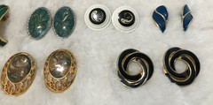 Vintage To Now Pierced Earrings Lot of 12 Colorful Fun Boho Mixed Variety