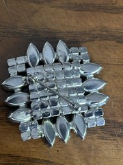 Vintage Aurora Borealis Rhinestone Brooch & Clip-On Earrings Set | 1950s Glam