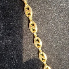 Mariner Anchor Chain Necklace Vintage Classic Preppy Jewelry Gift 24” Gold Tone