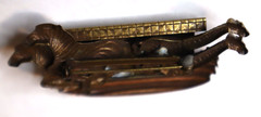 Noahs Ark Lapel pin mixed metals vintage Brooch 2.5 inches wide