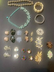 Vintage 18 Pieces LOT!! Signed Sarah Cov., Lisner, Trifari, Avon & W. Germany.