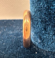 USSR Soviet Vintage Wedding Ring Yellow Gold 14K 2.27gr – Size 5.5 / 3.1mm width