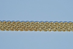 UNIQUE 18K Yellow Gold 8mm Woven Bracelet 6.6 Grams, 7.25″