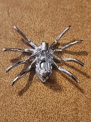 Alloy Purple Spider Rhinestones Brooch Pin Pendant