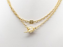 Signed $12,000 1.50ct BEZEL SET VS F Diamond 18k Yellow Gold 31″ Necklace 20g