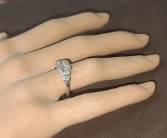 Vintage Platinum Engagement Ring 1.71ct.Natural Cushion Diamond GIA Cert 1930’s