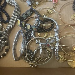 Mixed Lot Of Vintage Retro Jewerly Earrings Bracelets