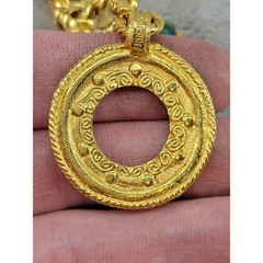 Jose & Maria Barrera Vintage 24K Gold Plated Multi-Charm Statement Bracelet