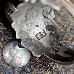 VTG Sterling Silver Bedouin Style Dangle Ring SS Sz 11.75 8.2g Repair