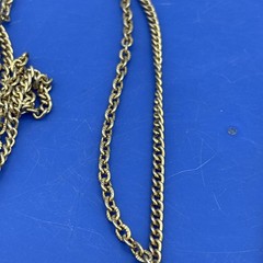Vintage Long Gold Tone Beaded Chain Necklace 54” Station Necklace Layering