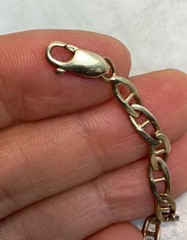Vintage 14K Gold Anchor Mariner Link Chain Bracelet 4.91 Grams