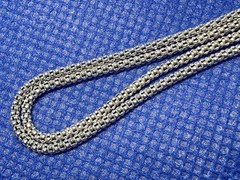 K30 Italy Popcorn 2 mm Chain 925 Silver 16.5“ 43.5cm Necklace VINTAGE 1970s