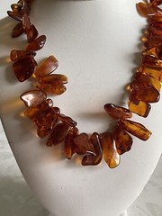 Vintage Baltic Amber 935 Clasp Necklace 19” Beautifully Crafted For any Wear