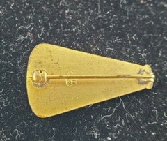 VINTAGE PEP CLUB LAPEL PIN ENAMEL BLUE GOLD WHITE COLLEGE SCHOOL PINBACK