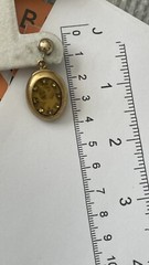 Vintage MAXIMAL ART Design Gold Tone Screw back Dangle Earrings 9700