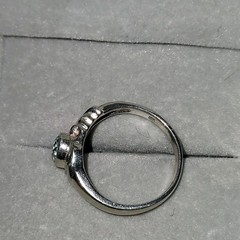 Vintage 925 Sterling Silver Genuine Blue Topaz Ring-Size7-3g