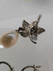 925 jewelry lot w/ fresh pearls Baltic amber and crystals signed
