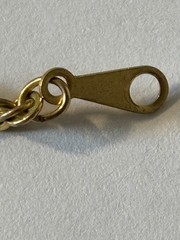 Gold Tone Rope Chain Necklace 24” Unmarked Vintage Style Spring Ring Clasp