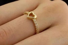 1CT Round Simulated Diamond Women’s Stunning Band Ring 14k Yellow Gold Plated