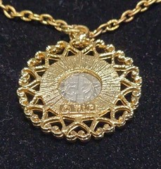 1968 Franklin Delano Roosevelt One Dime Coin Heart Shape Edged Pendant Necklace