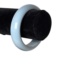Vintage Light Blue Bangle Bracelet Acrylic Lucite Style Minimalist Jewelry