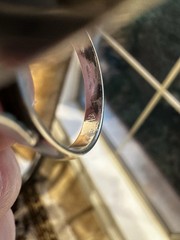 VTG Baltic Amber Statement Ring Size 8.5 Oval Large Chunky 925 Sterling 13.6g