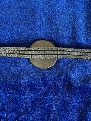 Vintage Sterling Silver Triple Strand Diamond Tennis Bracelet Size 6.75 Nice One