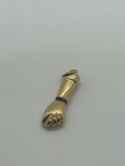Vintage Portuguese 19k Solid Gold Figa Fist Pendant