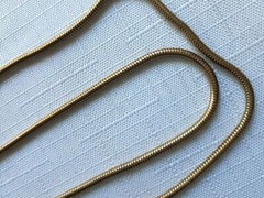 Vintage Gold Tone Necklace 34 Inches . As Pictured -VM59